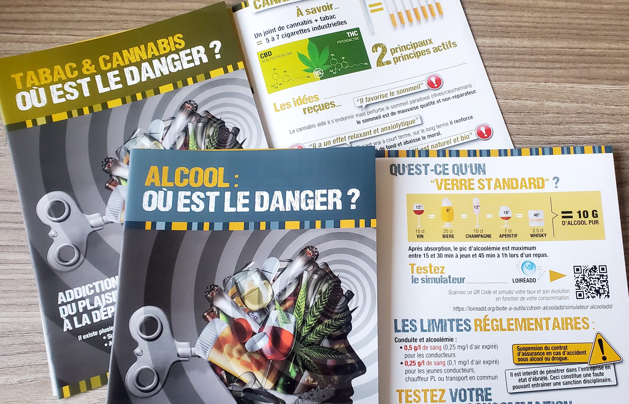 Nouvelles Plaquettes Addictions : Alcool, Tabac & Cannabis - SLST